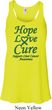 Ladies Liver Cancer Hope Love Cure Flowy Racerback