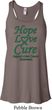 Ladies Liver Cancer Hope Love Cure Flowy Racerback