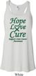Ladies Liver Cancer Hope Love Cure Flowy Racerback