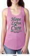 Ladies Liver Cancer Hope Love Cure Ideal Racerback