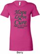 Ladies Liver Cancer Hope Love Cure Longer Length Shirt