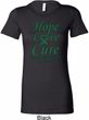 Ladies Liver Cancer Hope Love Cure Longer Length Shirt