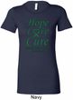 Ladies Liver Cancer Hope Love Cure Longer Length Shirt