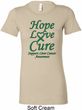 Ladies Liver Cancer Hope Love Cure Longer Length Shirt