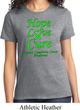 Ladies Lymphoma Cancer Awareness Hope Love Cure T-shirt