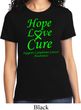 Ladies Lymphoma Cancer Awareness Hope Love Cure T-shirt