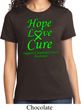 Ladies Lymphoma Cancer Awareness Hope Love Cure T-shirt