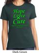 Ladies Lymphoma Cancer Awareness Hope Love Cure T-shirt