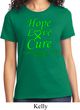 Ladies Lymphoma Cancer Awareness Hope Love Cure T-shirt
