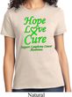 Ladies Lymphoma Cancer Awareness Hope Love Cure T-shirt