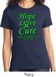 Ladies Lymphoma Cancer Awareness Hope Love Cure T-shirt