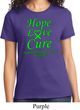 Ladies Lymphoma Cancer Awareness Hope Love Cure T-shirt