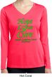 Ladies Lymphoma Cancer Hope Love Cure Dry Wicking Long Sleeve