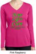 Ladies Lymphoma Cancer Hope Love Cure Dry Wicking Long Sleeve
