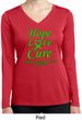 Ladies Lymphoma Cancer Hope Love Cure Dry Wicking Long Sleeve