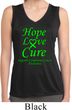 Ladies Lymphoma Cancer Hope Love Cure Dry Wicking Sleeveless Shirt