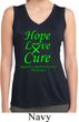 Ladies Lymphoma Cancer Hope Love Cure Dry Wicking Sleeveless Shirt