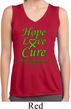 Ladies Lymphoma Cancer Hope Love Cure Dry Wicking Sleeveless Shirt