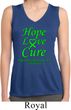 Ladies Lymphoma Cancer Hope Love Cure Dry Wicking Sleeveless Shirt