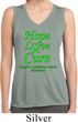 Ladies Lymphoma Cancer Hope Love Cure Dry Wicking Sleeveless Shirt