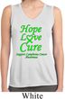 Ladies Lymphoma Cancer Hope Love Cure Dry Wicking Sleeveless Shirt
