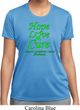 Ladies Lymphoma Cancer Hope Love Cure Dry Wicking T-shirt