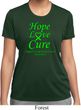 Ladies Lymphoma Cancer Hope Love Cure Dry Wicking T-shirt