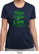 Ladies Lymphoma Cancer Hope Love Cure Dry Wicking T-shirt