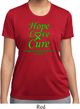 Ladies Lymphoma Cancer Hope Love Cure Dry Wicking T-shirt