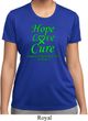 Ladies Lymphoma Cancer Hope Love Cure Dry Wicking T-shirt