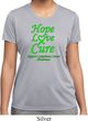 Ladies Lymphoma Cancer Hope Love Cure Dry Wicking T-shirt