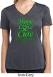 Ladies Lymphoma Cancer Hope Love Cure Dry Wicking V-neck