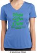 Ladies Lymphoma Cancer Hope Love Cure Dry Wicking V-neck