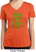 Ladies Lymphoma Cancer Hope Love Cure Dry Wicking V-neck