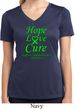 Ladies Lymphoma Cancer Hope Love Cure Dry Wicking V-neck