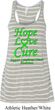 Ladies Lymphoma Cancer Hope Love Cure Flowy Racerback