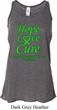 Ladies Lymphoma Cancer Hope Love Cure Flowy Racerback