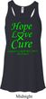 Ladies Lymphoma Cancer Hope Love Cure Flowy Racerback