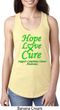 Ladies Lymphoma Cancer Hope Love Cure Ideal Racerback