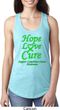 Ladies Lymphoma Cancer Hope Love Cure Ideal Racerback