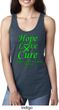 Ladies Lymphoma Cancer Hope Love Cure Ideal Racerback