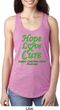 Ladies Lymphoma Cancer Hope Love Cure Ideal Racerback