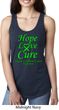 Ladies Lymphoma Cancer Hope Love Cure Ideal Racerback