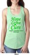 Ladies Lymphoma Cancer Hope Love Cure Ideal Racerback