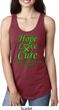 Ladies Lymphoma Cancer Hope Love Cure Ideal Racerback