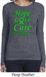 Ladies Lymphoma Cancer Hope Love Cure Long Sleeve