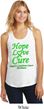 Ladies Lymphoma Cancer Hope Love Cure Racerback