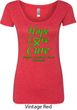 Ladies Lymphoma Cancer Hope Love Cure Scoop Neck
