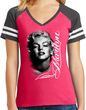 Ladies Marilyn Monroe V-neck Game Tee, Watermelon, XL