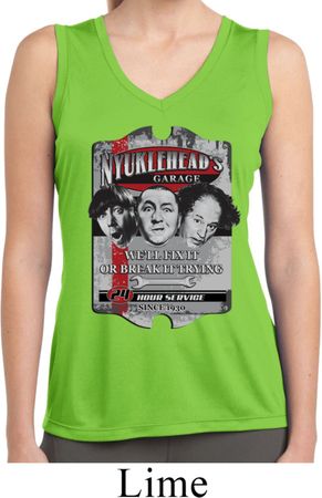 Ladies Nyukleheads Garage Sleeveless Moisture Wicking Tee T-Shirt
